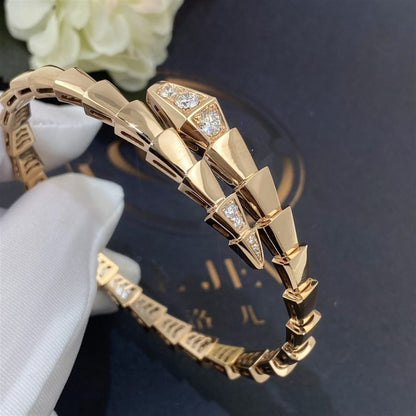 [Kismet Jewels ]SERPENTI BRACELET DIAMONDS PINK GOLD
