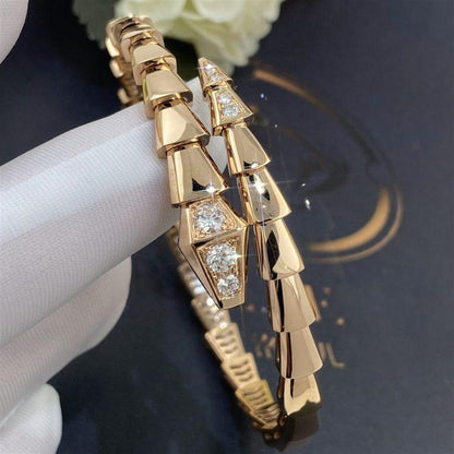 [Kismet Jewels ]SERPENTI BRACELET DIAMONDS PINK GOLD