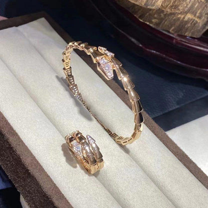 [Kismet Jewels ]SERPENTI BRACELET DIAMONDS PINK GOLD