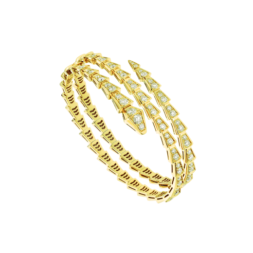 [Kismet Jewels ]SERPENTI BRACELET GOLD DIAMOND DOUBLE ROW