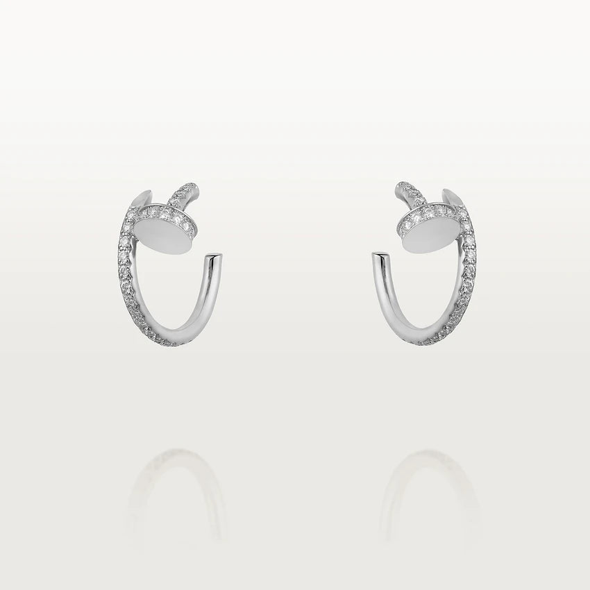 [Kismet Jewels ]JUSTE EARRINGS 12.75MM SILVER DIAMOND
