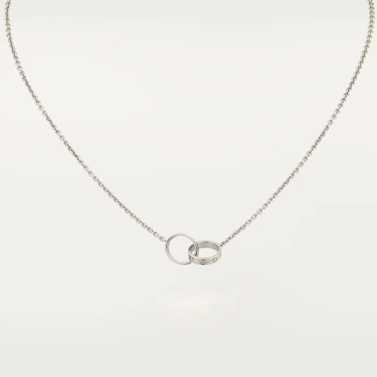[Kismet Jewels ]LOVE NECKLACE PINK GOLD AND SILVER