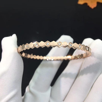 [Kismet Jewels ]BEE LOVE PINK GOLD DIAMOND BRACELET