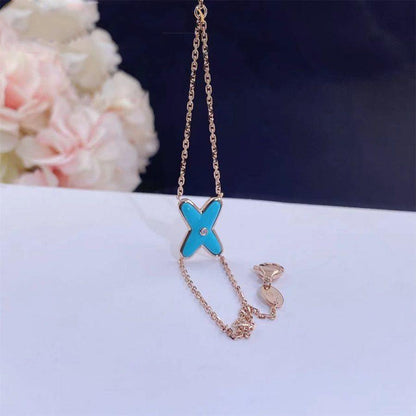 [Kismet Jewels ]JEUX BRACELET TURQUOISE PINK GOLD 1 DIAMOND
