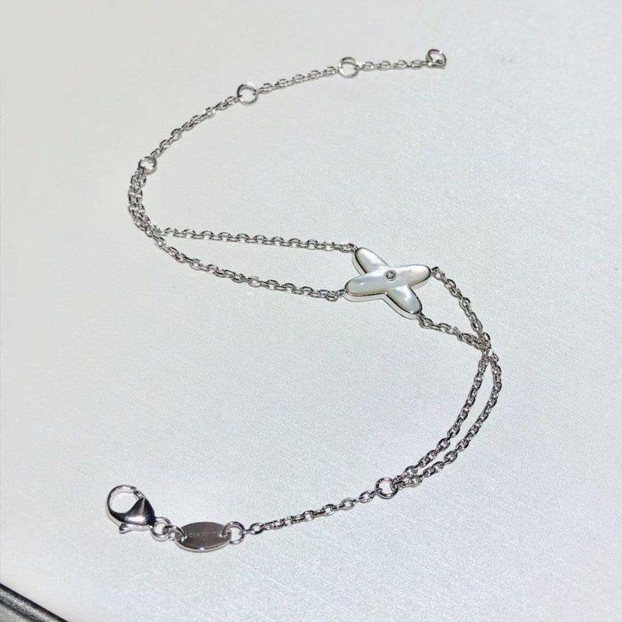 [Kismet Jewels ]JEUX BRACELET WHITE MOP SILVER 1 DIAMOND