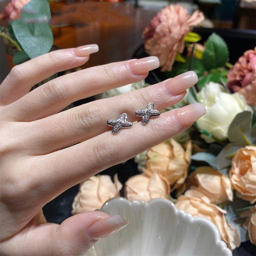 [Kismet Jewels ]JEUX DE SILVER DIAMOND EARRINGS