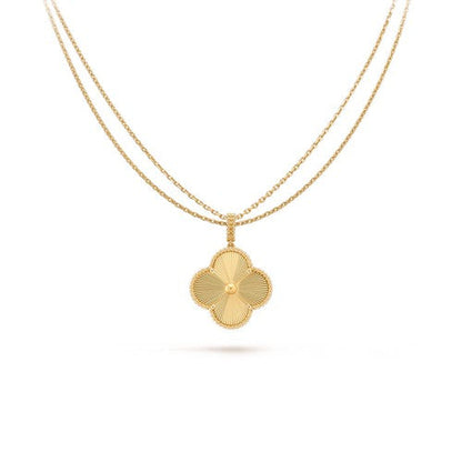 [Kismet Jewels ]CLOVER 25MM PEDANT NECKLACE GOLD