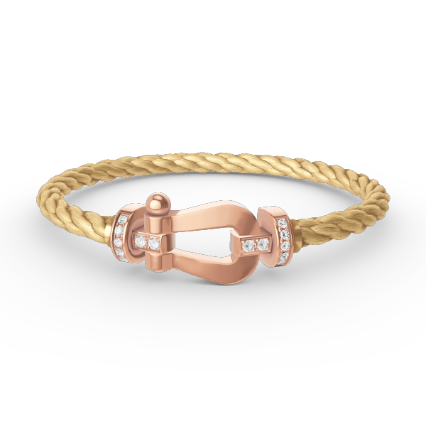[Kismet Jewels ]FORCE LARGE HORSESHOE HALF DIAMOND BRACELET ROSE GOLD