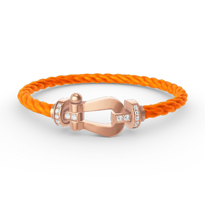 [Kismet Jewels ]FORCE LARGE HORSESHOE HALF DIAMOND BRACELET ROSE GOLD