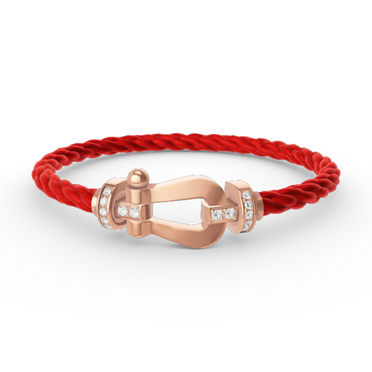 [Kismet Jewels ]FORCE LARGE HORSESHOE HALF DIAMOND BRACELET ROSE GOLD