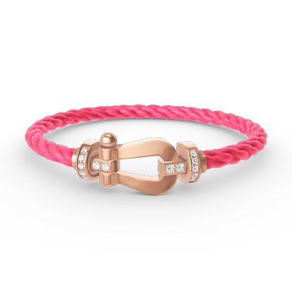 [Kismet Jewels ]FORCE LARGE HORSESHOE HALF DIAMOND BRACELET ROSE GOLD