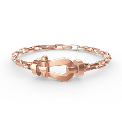 [Kismet Jewels ]FORCE LARGE HORSESHOE CLASP  METAL BRACELET