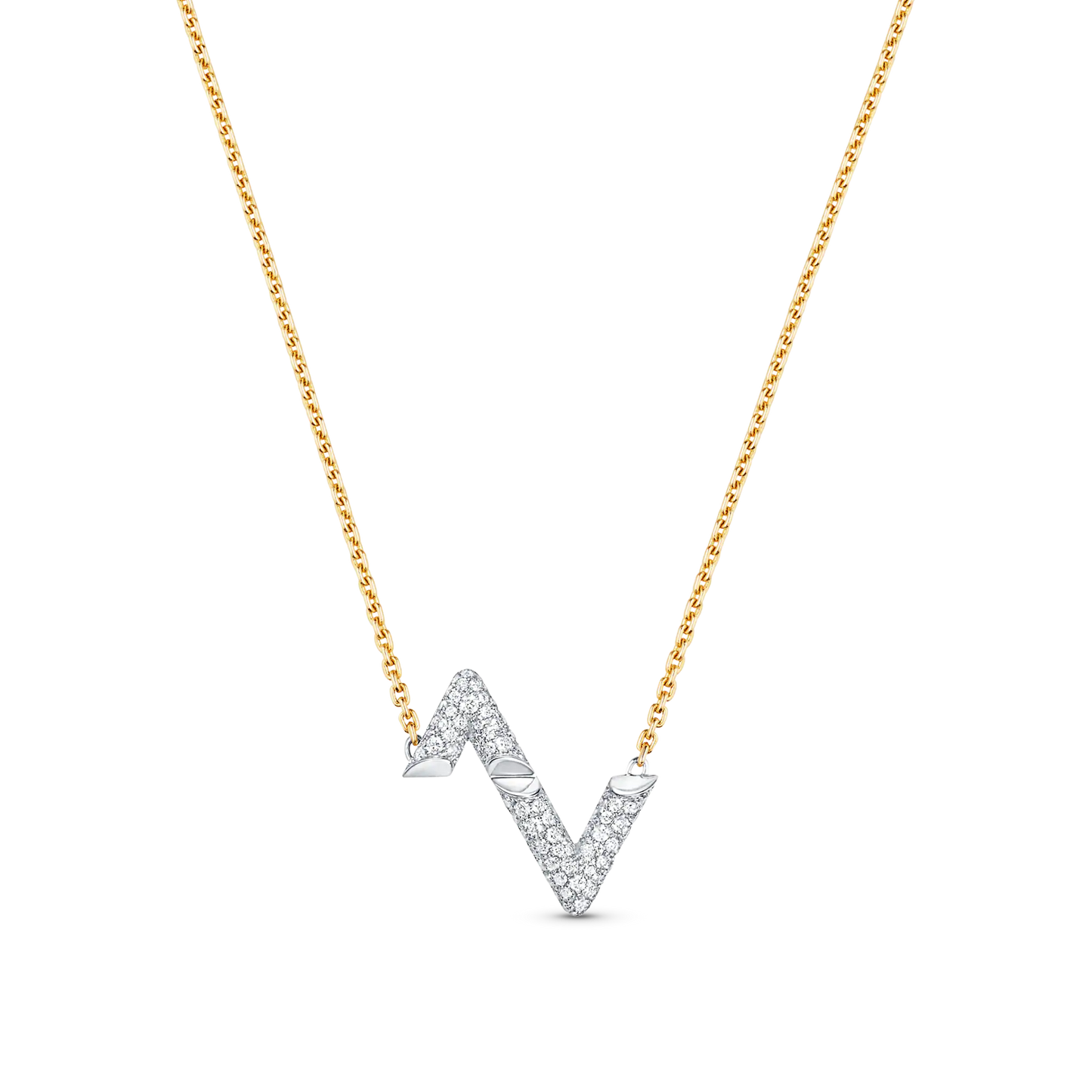 [Kismet Jewels ]VOLT SILVER DIAMOND PEDANT NECKLACE