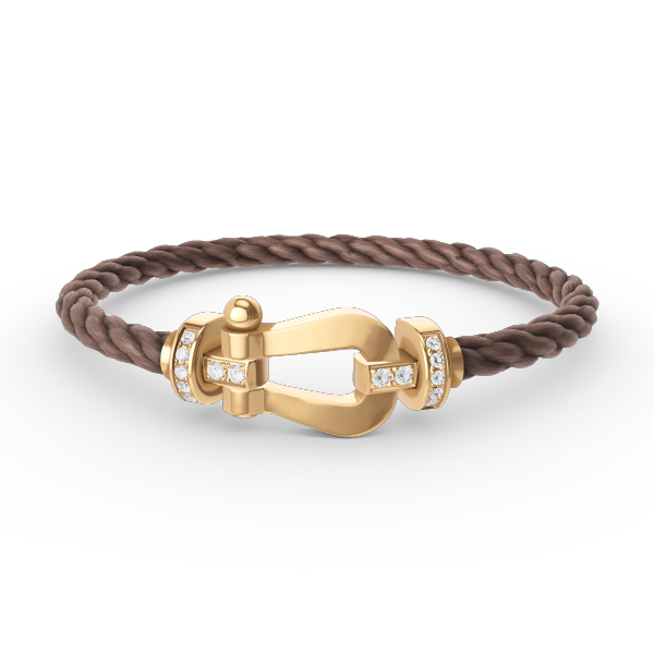 [Kismet Jewels ]FORCE LARGE HORSESHOE HALF DIAMOND BRACELET GOLD
