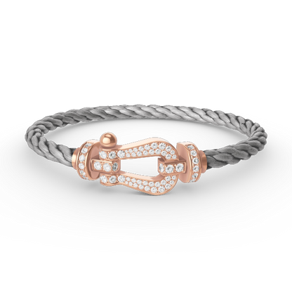 [Kismet Jewels ]FORCE LARGE HORSESHOE FULL DIAMOND BRACELET ROSE GOLD
