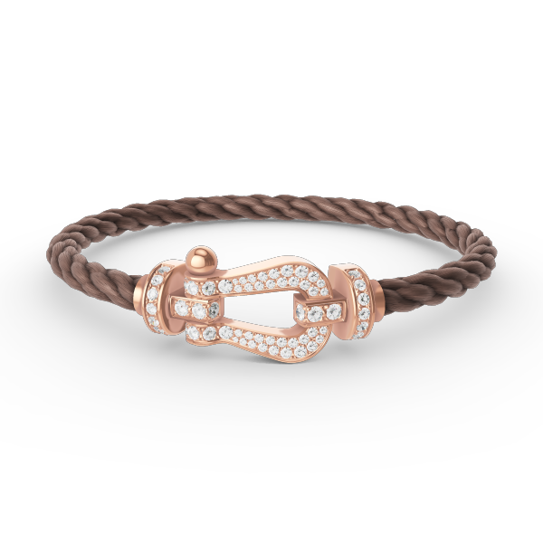 [Kismet Jewels ]FORCE LARGE HORSESHOE FULL DIAMOND BRACELET ROSE GOLD