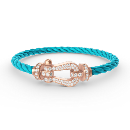 [Kismet Jewels ]FORCE LARGE HORSESHOE FULL DIAMOND BRACELET ROSE GOLD