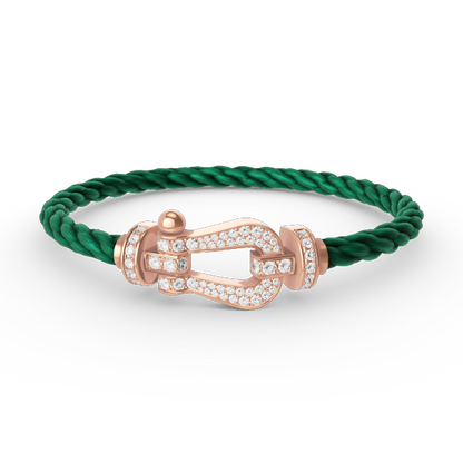 [Kismet Jewels ]FORCE LARGE HORSESHOE FULL DIAMOND BRACELET ROSE GOLD