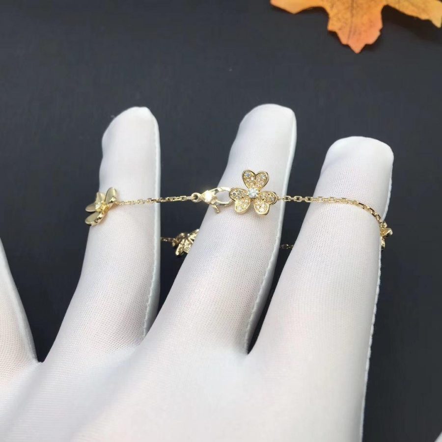 [Kismet Jewels ]FRIVOLE GOLD 5 FLOWERS BRACELET