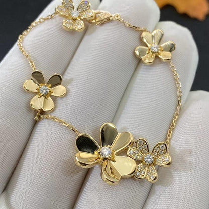 [Kismet Jewels ]FRIVOLE GOLD 5 FLOWERS BRACELET