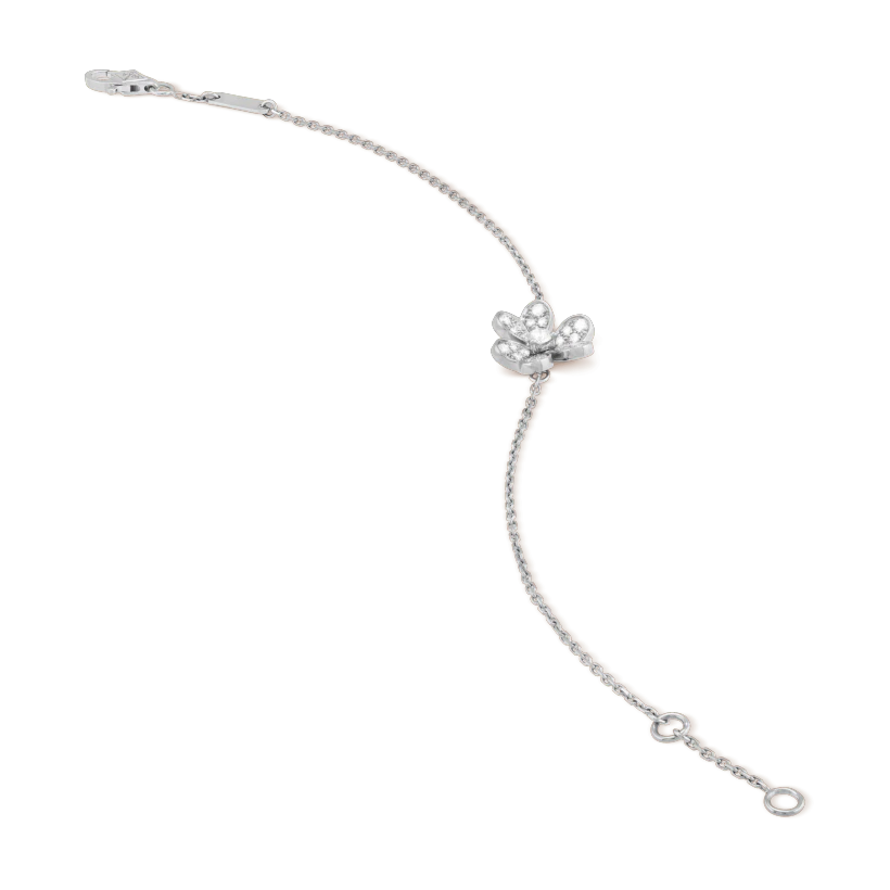[Kismet Jewels ]FRIVOLE SILVER FLOWER DIAMOND BRACELET