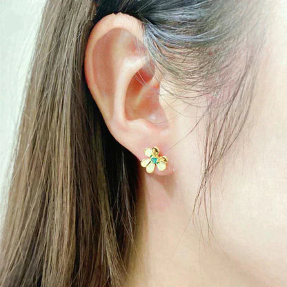 [Kismet Jewels ]FRIVOLE  FLOWER MALACHITE EARRINGS