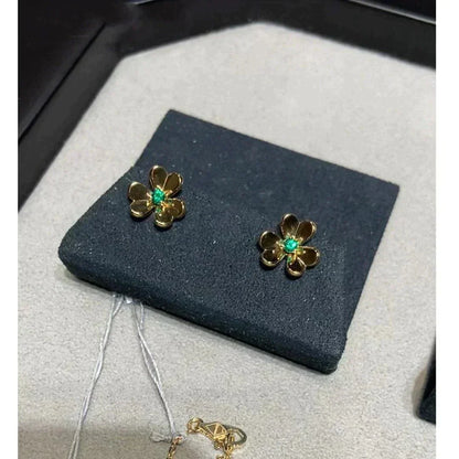 [Kismet Jewels ]FRIVOLE  FLOWER MALACHITE EARRINGS