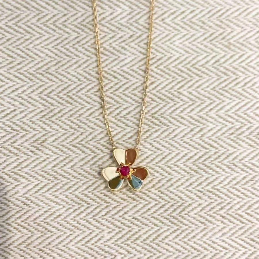 [Kismet Jewels ]FRIVOLE GOLD FLOWER NECKLACE