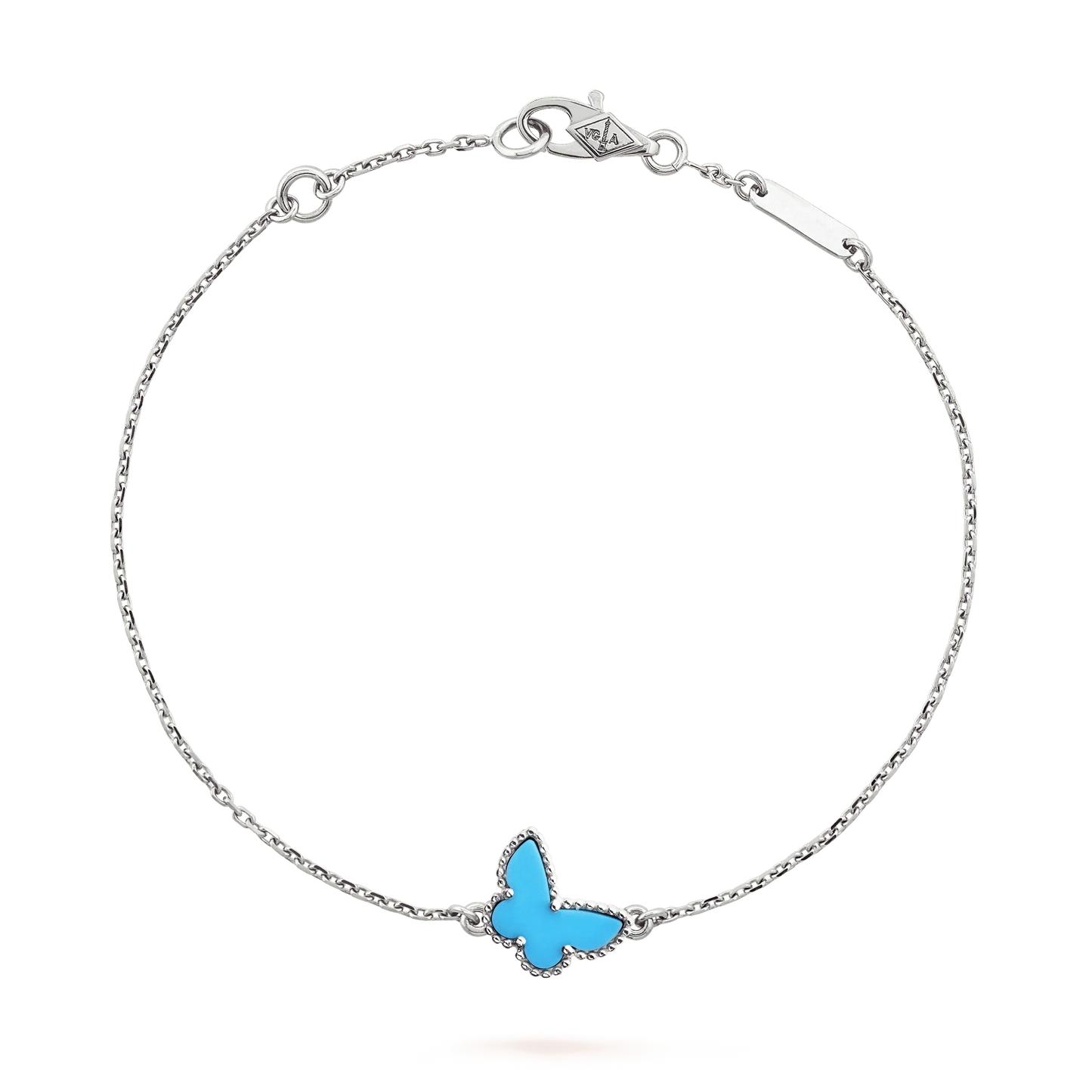 [Kismet Jewels ]BUTTERFLY TURQUOISE BUTTERFLY BRACELET SILVER