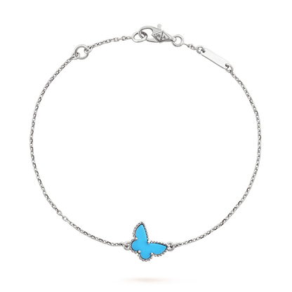 [Kismet Jewels ]BUTTERFLY TURQUOISE BUTTERFLY BRACELET SILVER