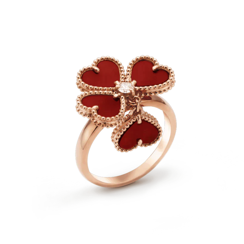 [Kismet Jewels ]SWEET CLOVER CARNELIAN RING