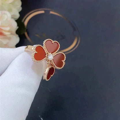 [Kismet Jewels ]SWEET CLOVER CARNELIAN RING