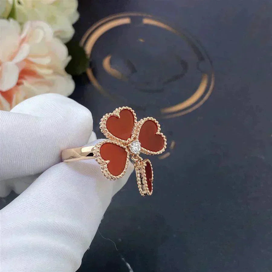 [Kismet Jewels ]SWEET CLOVER CARNELIAN RING