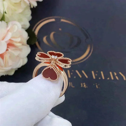 [Kismet Jewels ]SWEET CLOVER CARNELIAN RING