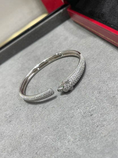 [Kismet Jewels ]PANTHERE FULL DIAMOND OPEN BRACELET