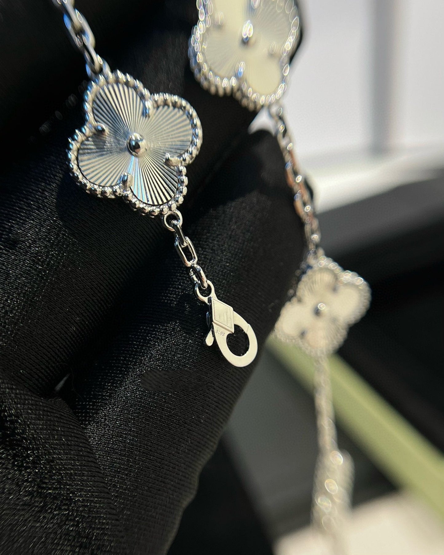 [Kismet Jewels ]CLOVER SILVER 5 MOTIFS BRACELET